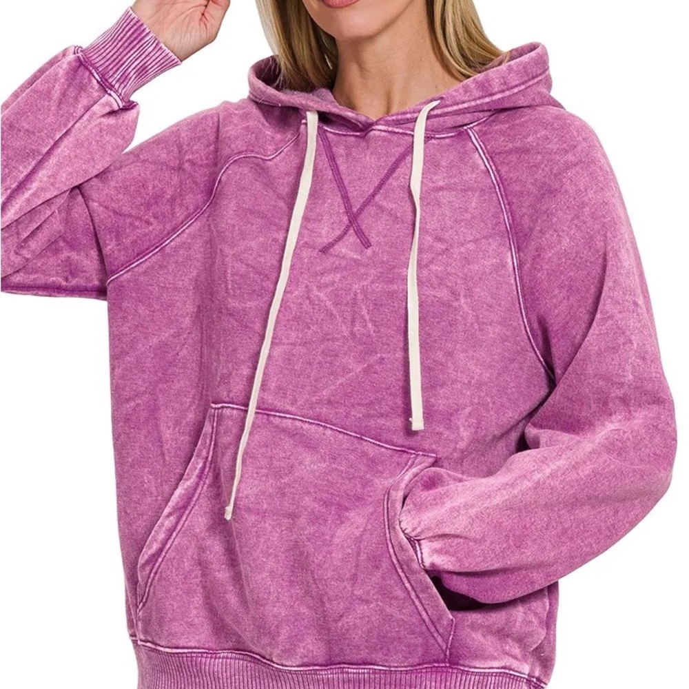 Zenana Women's Purple Hoodie